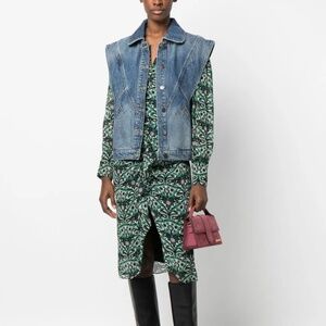 BA&SH / BA & SH hip denim vest Sz 2 / Medium